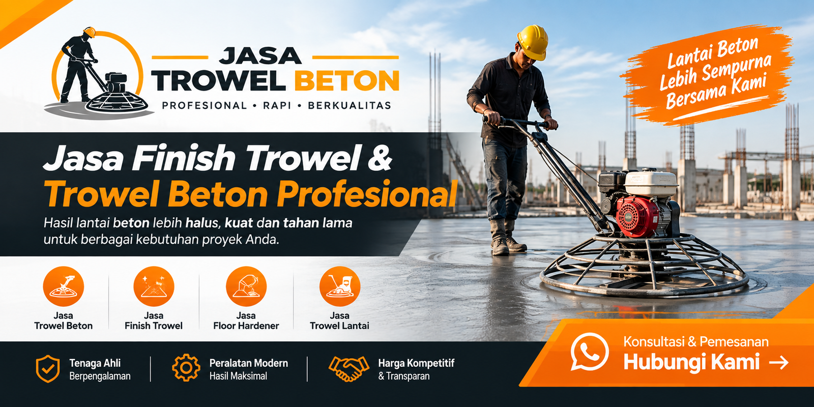 Banner Jasa Trowel Beton