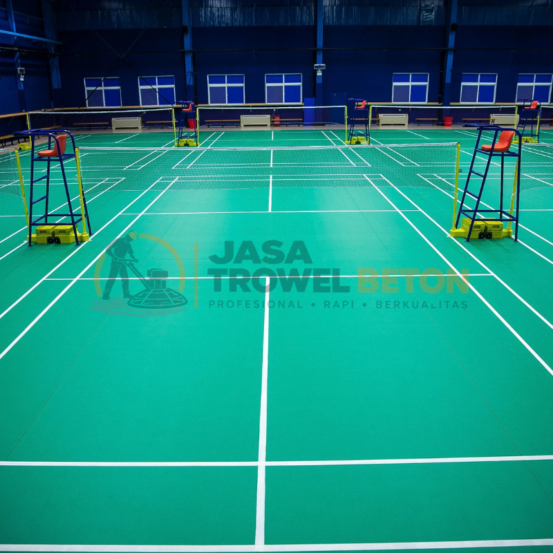 Jasa Cat Lantai Lapangan Badminton